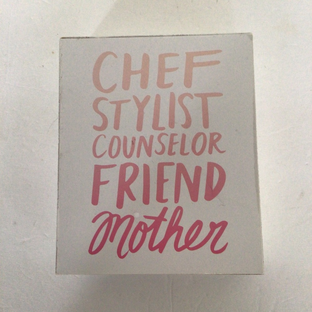 MOTHERS DAY WOODEN DECOR SIGN